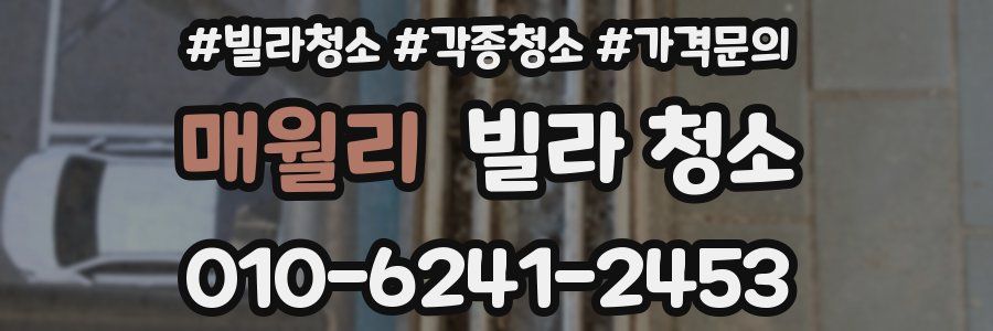 매월리 빌라 청소