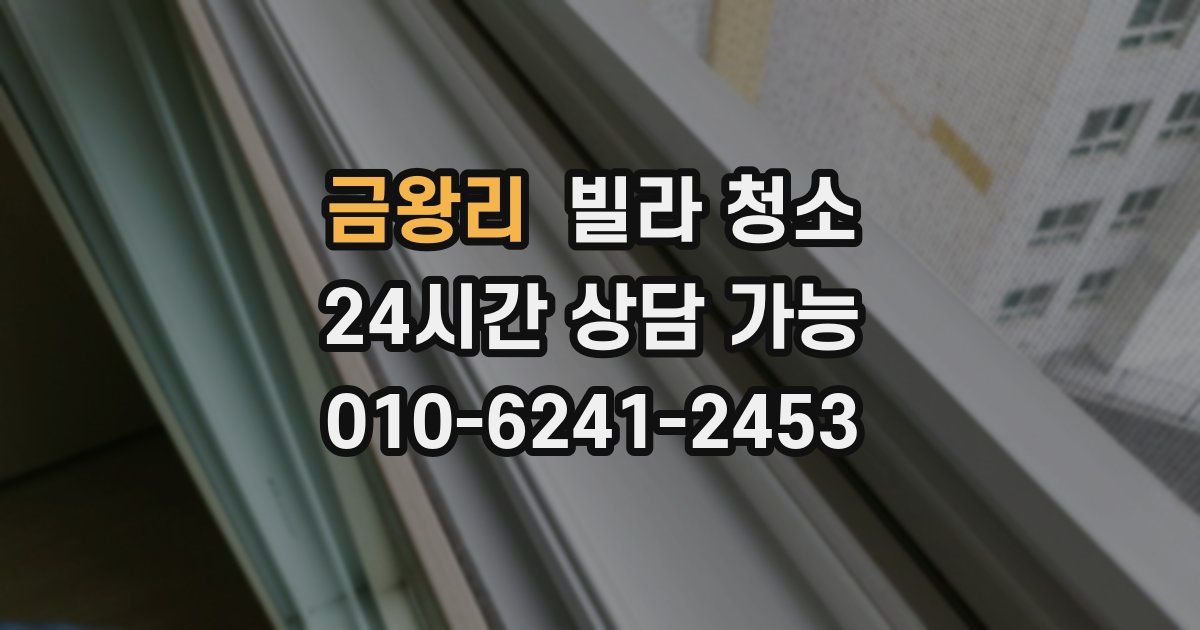 금왕리 빌라 청소