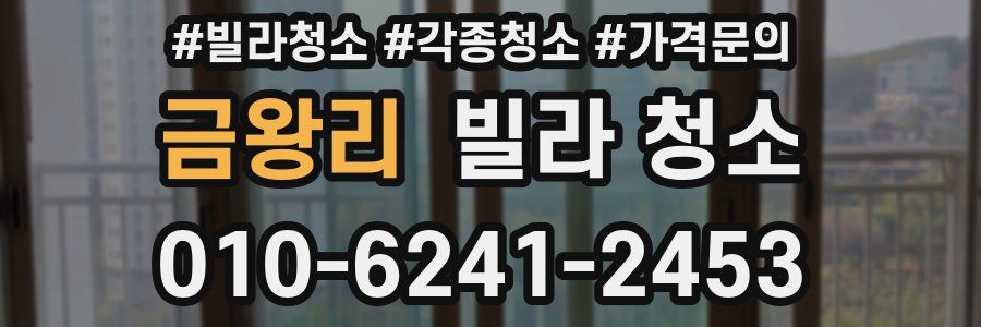 금왕리 빌라 청소