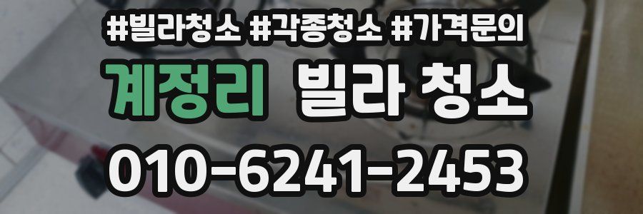 계정리 빌라 청소