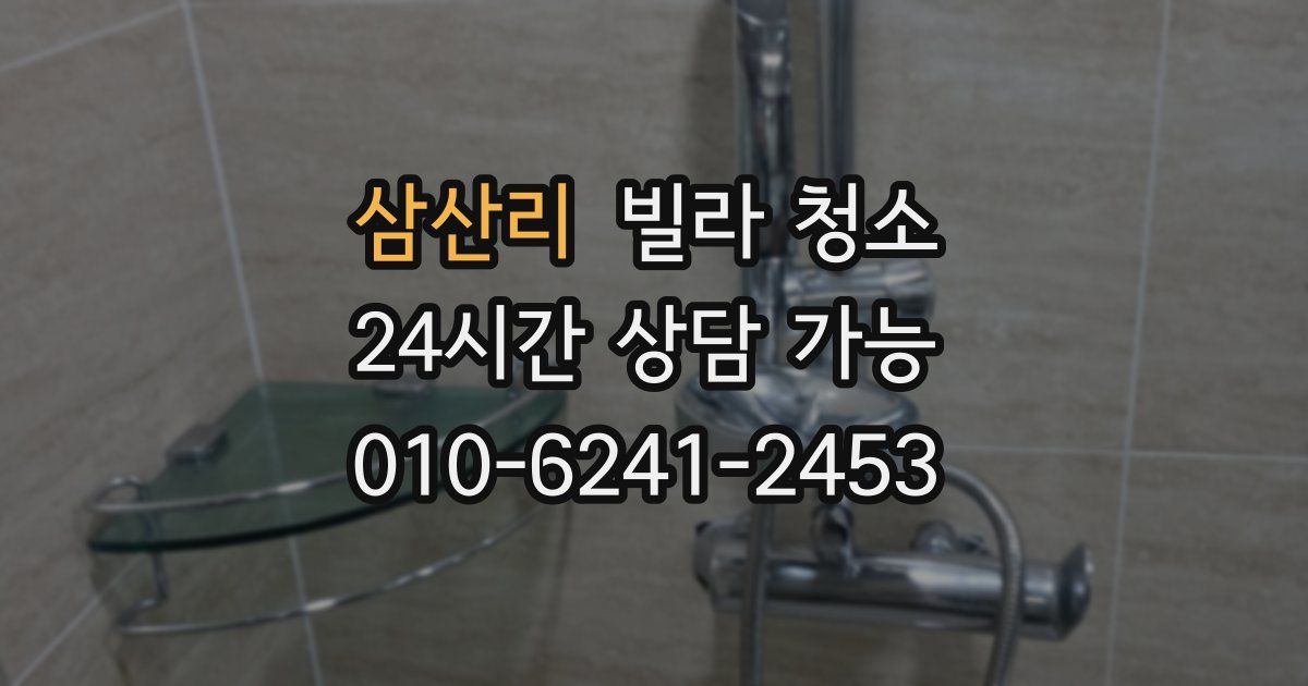 삼산리 빌라 청소