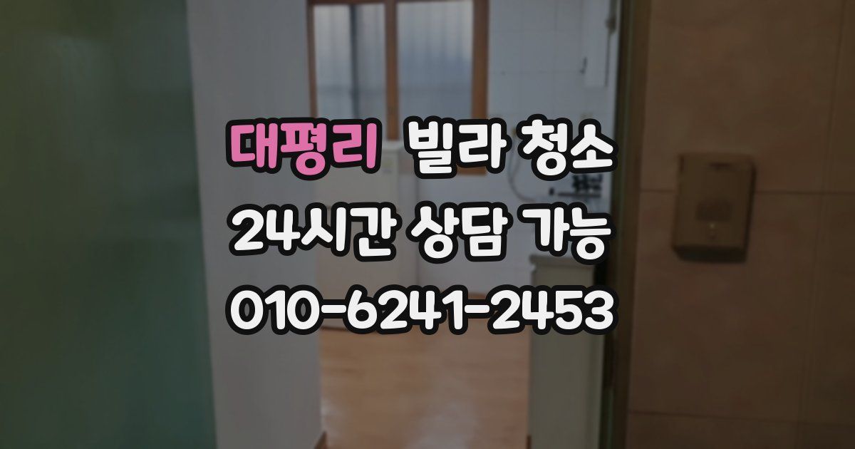 대평리 빌라 청소