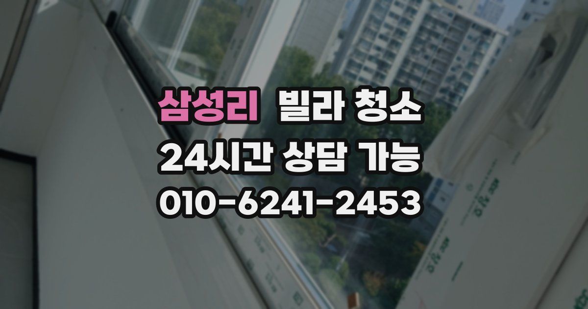 삼성리 빌라 청소