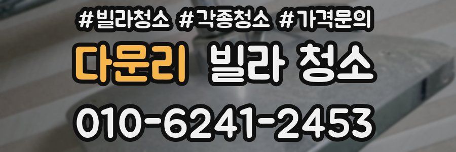 다문리 빌라 청소