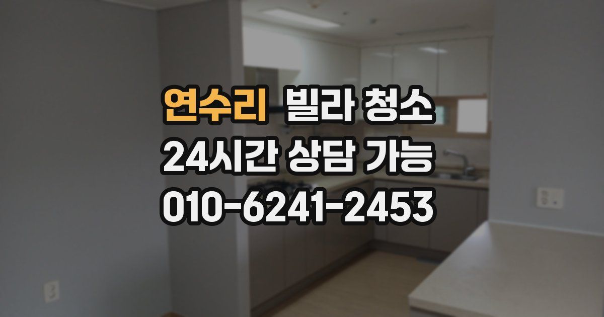 연수리 빌라 청소