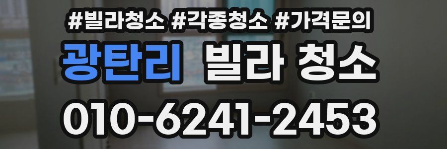 광탄리 빌라 청소