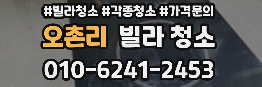 오촌리 빌라 청소