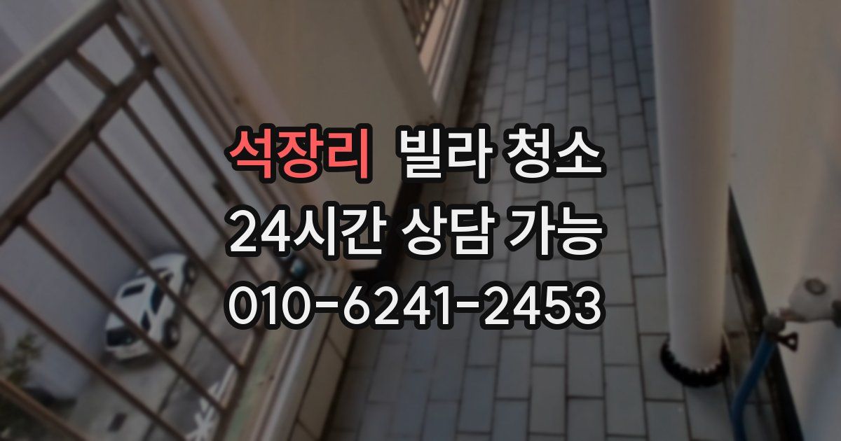 석장리 빌라 청소