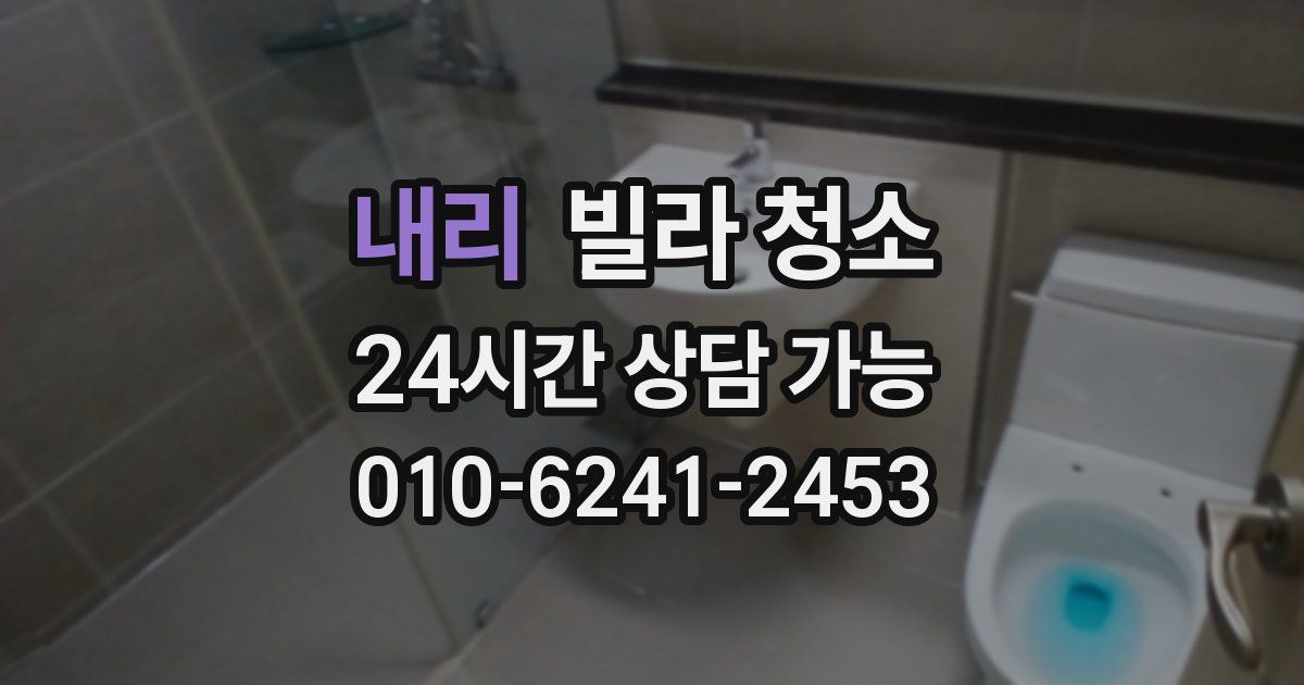 내리 빌라 청소