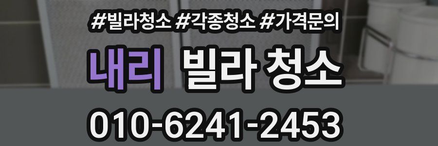 내리 빌라 청소