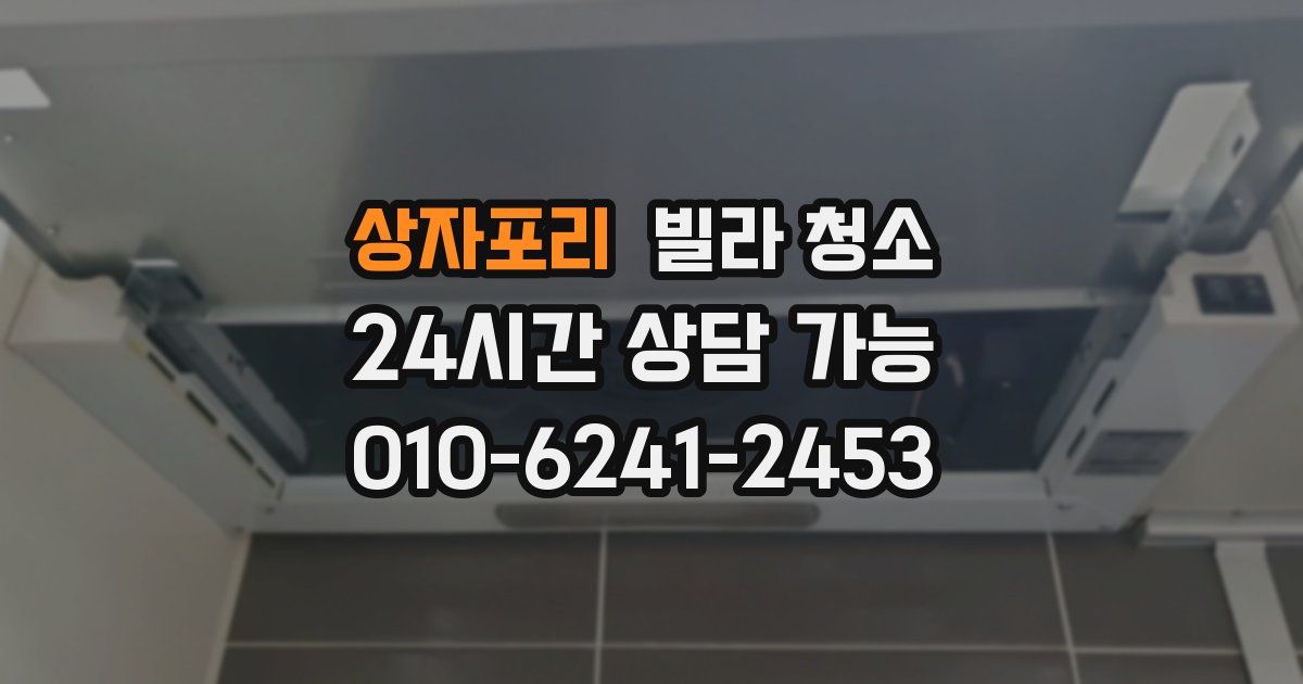 상자포리 빌라 청소