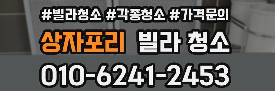 상자포리 빌라 청소