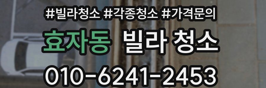 효자동 빌라 청소