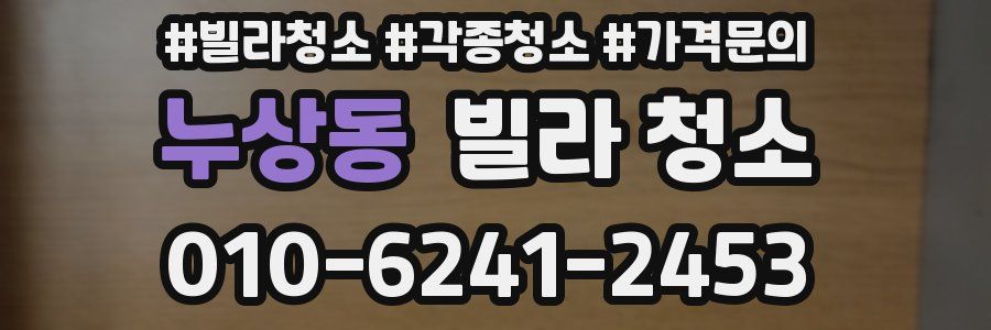 누상동 빌라 청소