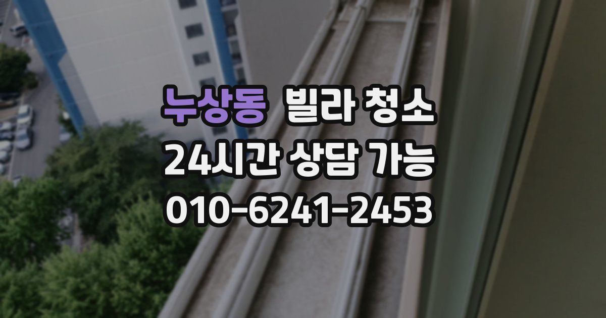 누상동 빌라 청소
