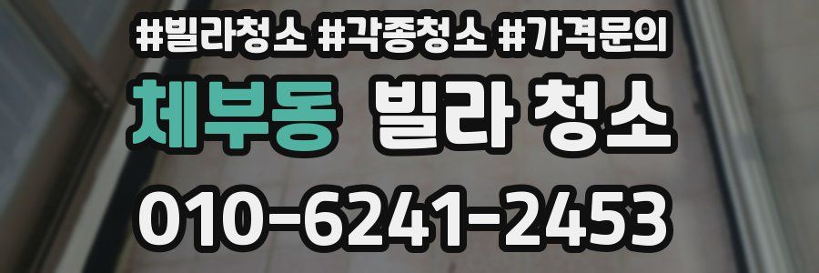 체부동 빌라 청소