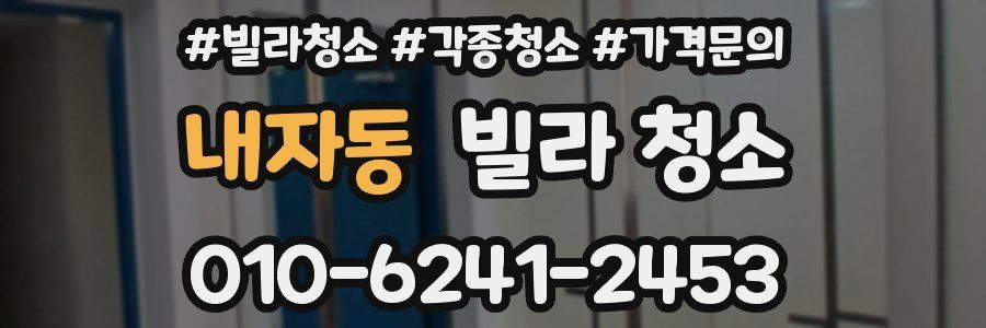 내자동 빌라 청소