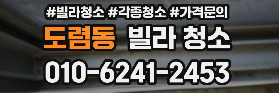 도렴동 빌라 청소