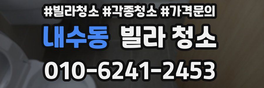 내수동 빌라 청소