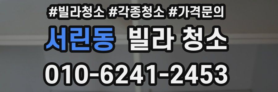 서린동 빌라 청소