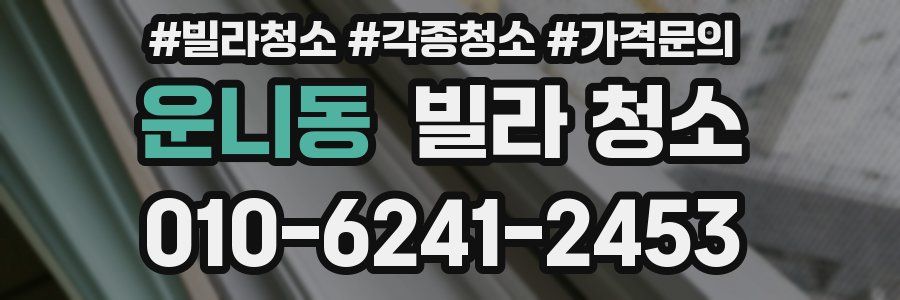 운니동 빌라 청소