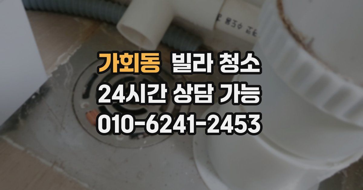 가회동 빌라 청소