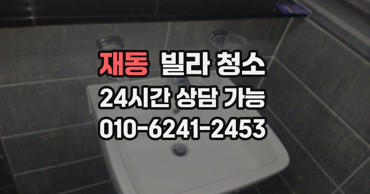 재동 빌라 청소