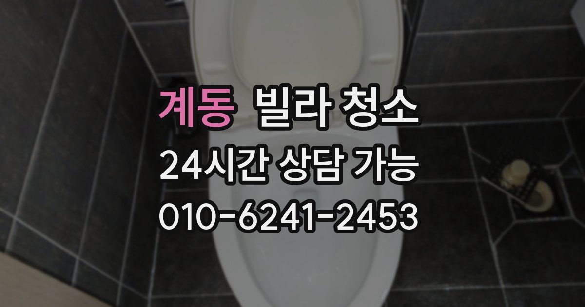 계동 빌라 청소