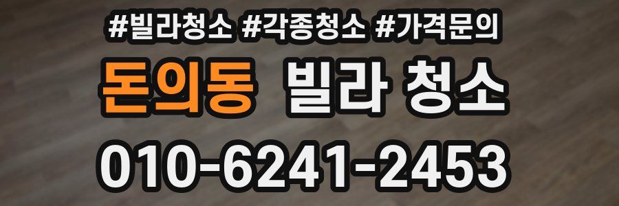 돈의동 빌라 청소