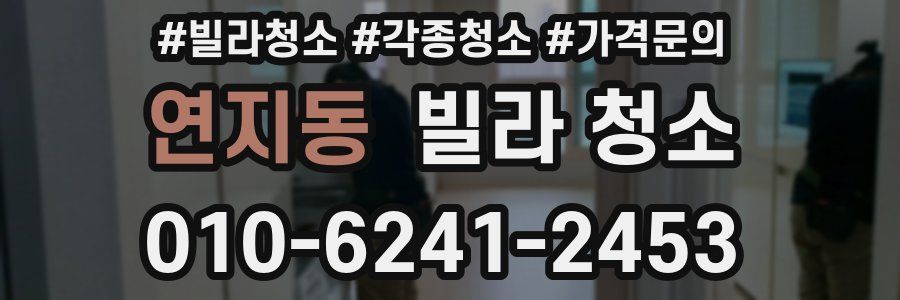 연지동 빌라 청소