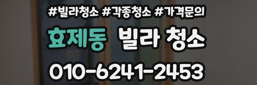 효제동 빌라 청소