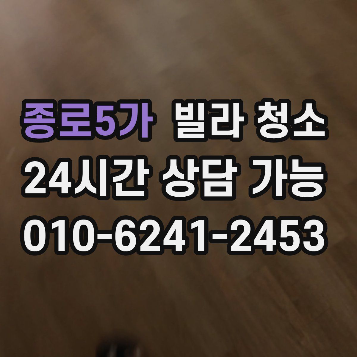 종로5가 빌라 청소