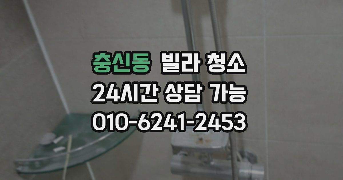 충신동 빌라 청소