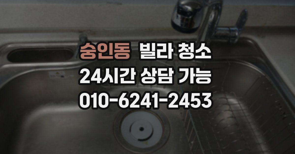 숭인동 빌라 청소