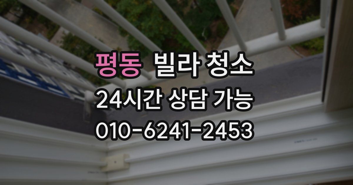 평동 빌라 청소