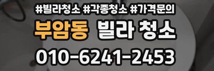 부암동 빌라 청소