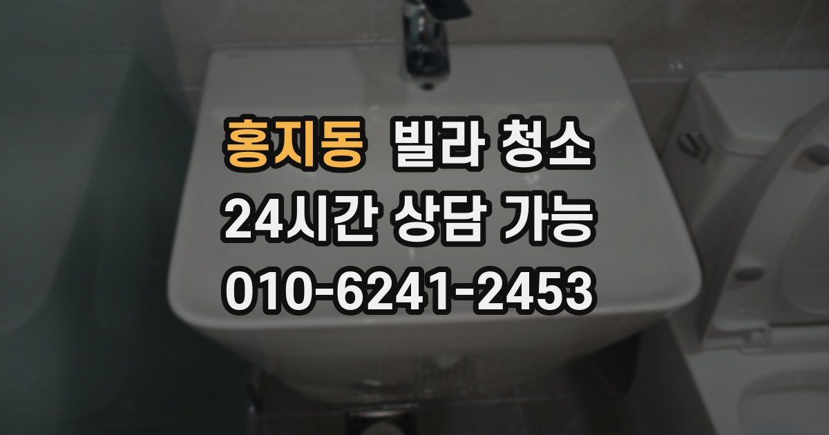 홍지동 빌라 청소