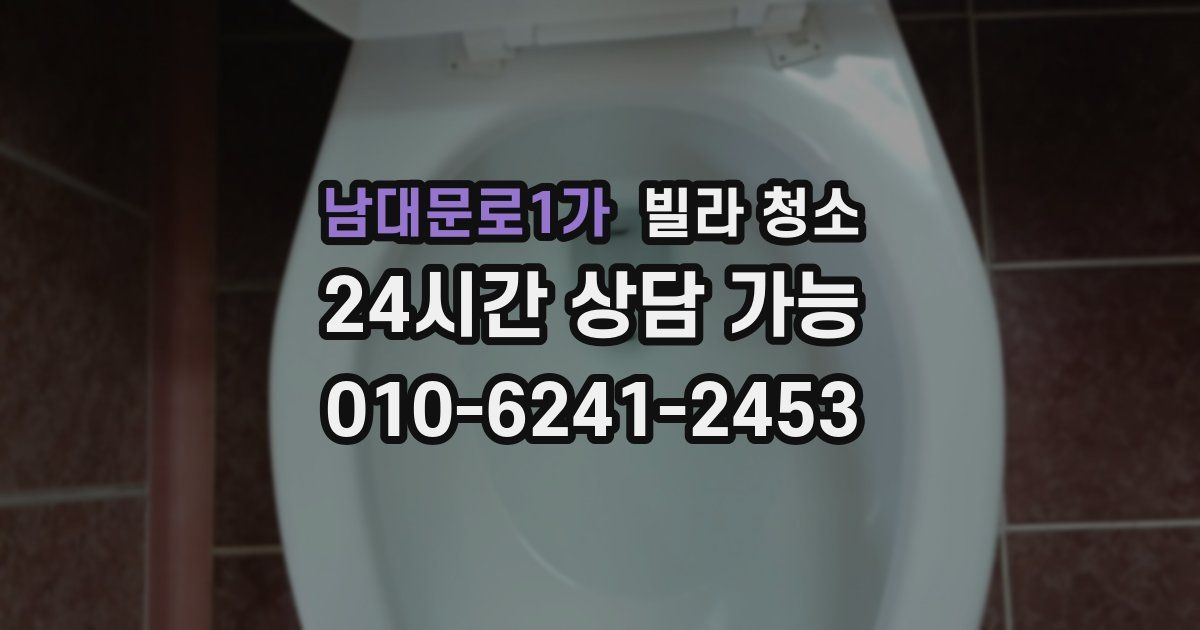 남대문로1가 빌라 청소