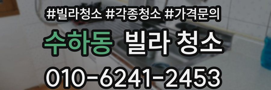 수하동 빌라 청소