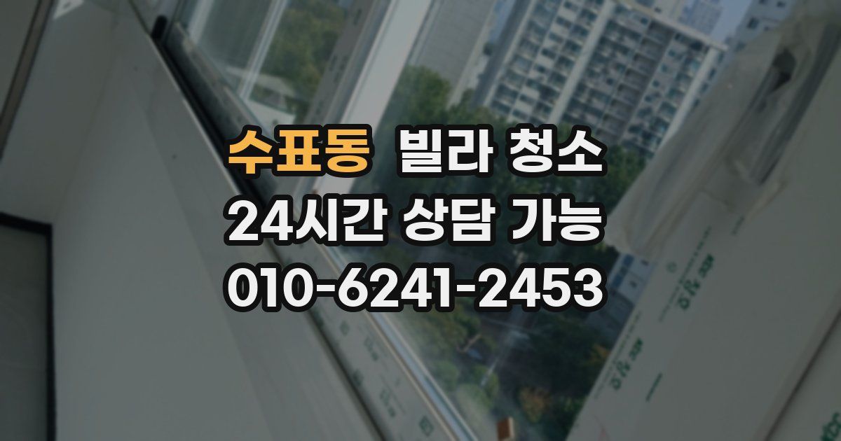 수표동 빌라 청소
