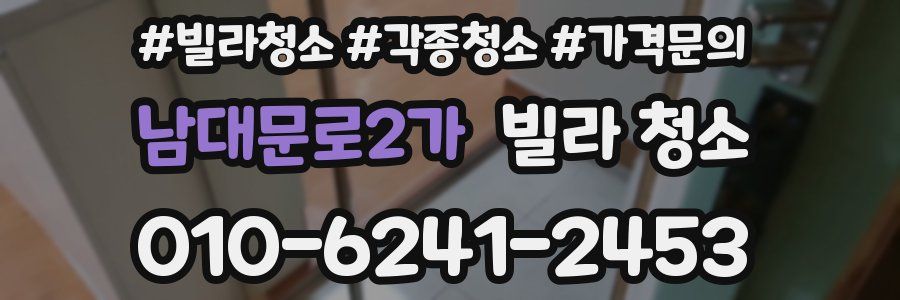 남대문로2가 빌라 청소