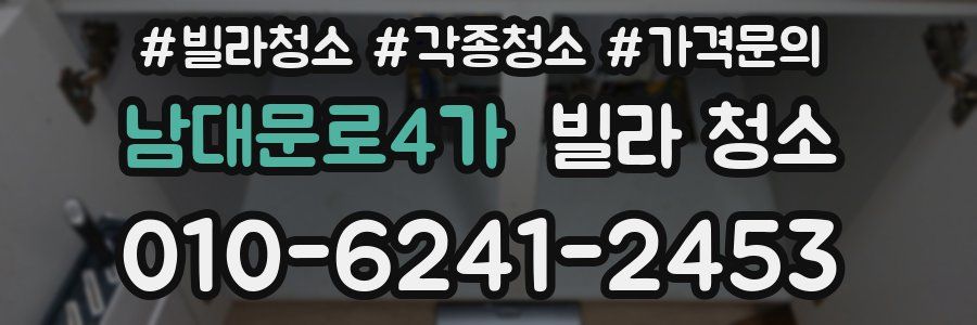 남대문로4가 빌라 청소