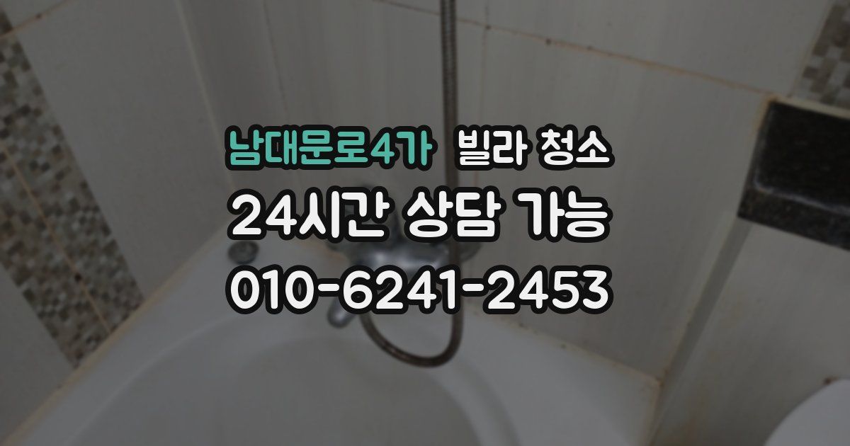 남대문로4가 빌라 청소