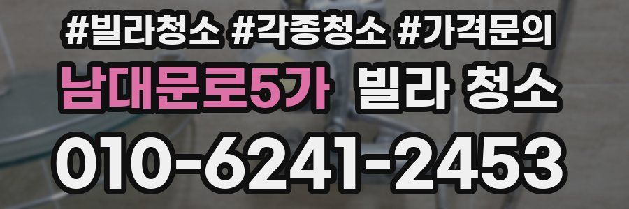 남대문로5가 빌라 청소