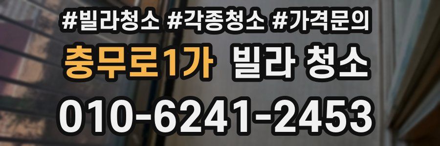 충무로1가 빌라 청소