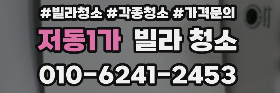 저동1가 빌라 청소