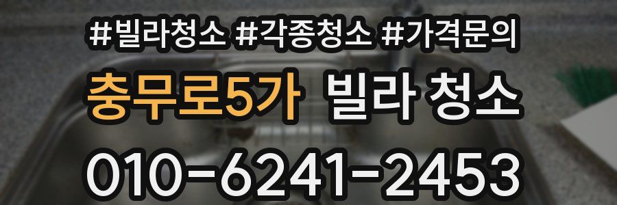 충무로5가 빌라 청소