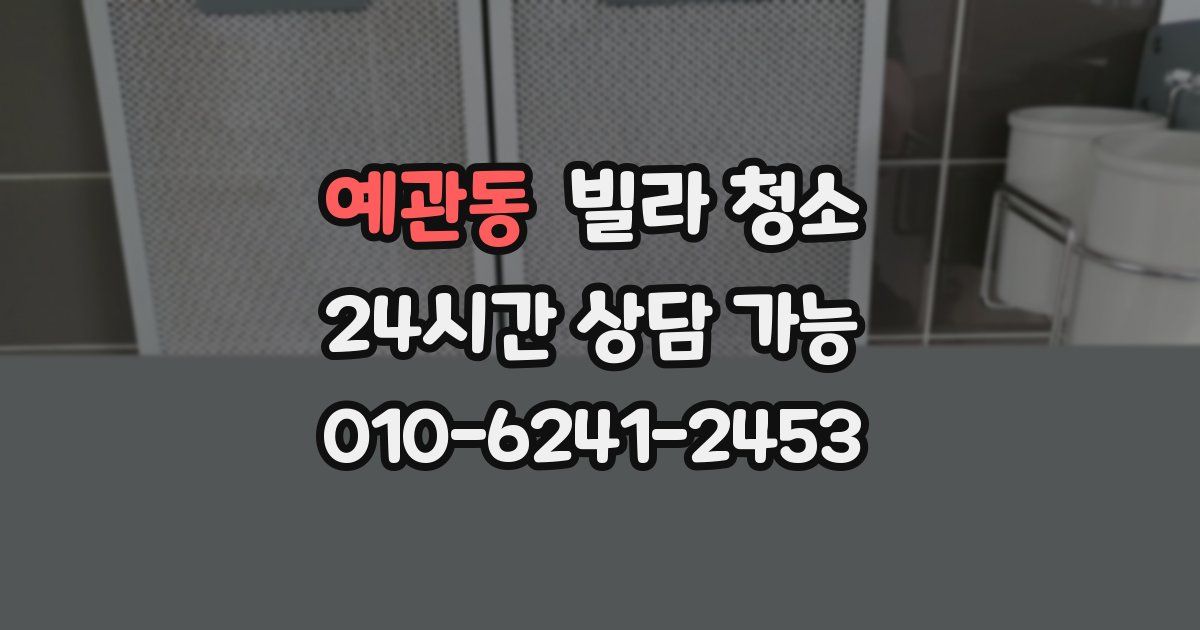 예관동 빌라 청소