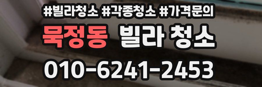 묵정동 빌라 청소