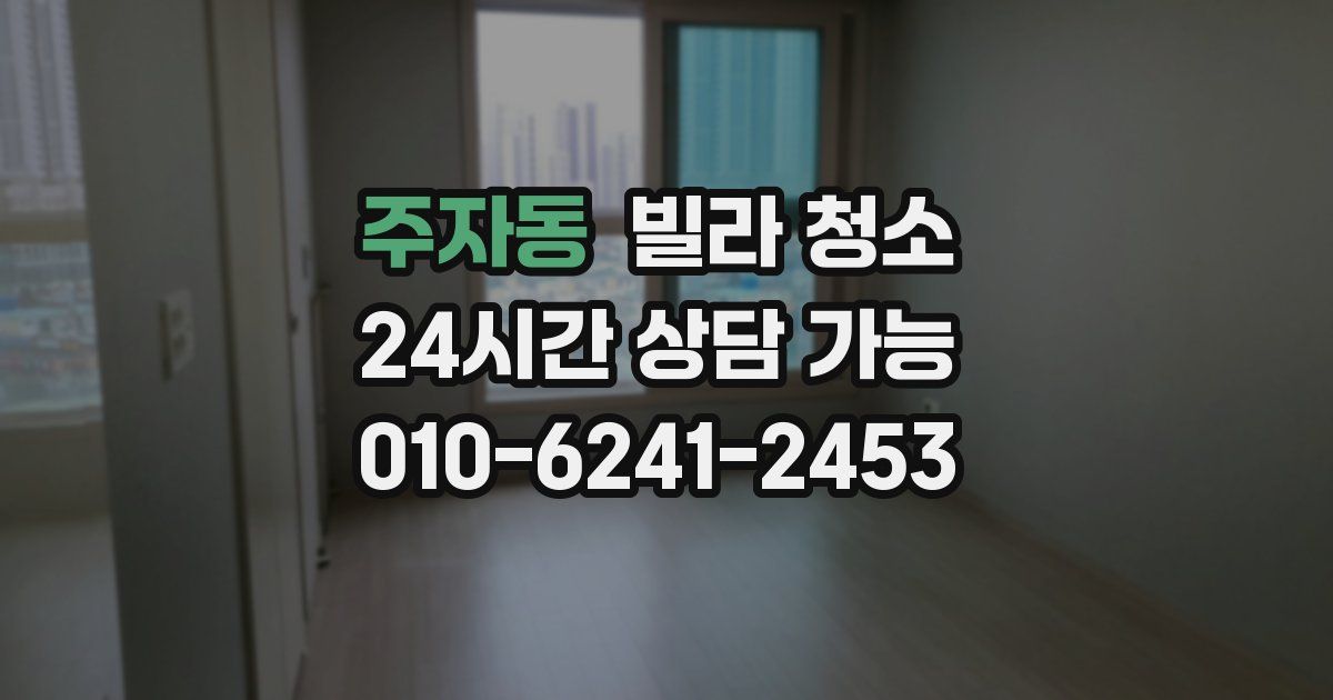 주자동 빌라 청소